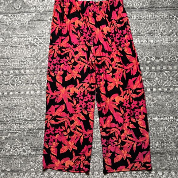 Natori Pajama Bottoms Pants Women’s Size Large Bright Floral Sleep Lounge - Picture 6 of 6